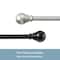 Kenney Mfg Kenney Layla 1" Value Decorative Window Curtain Rod, 30-84", Black KN87002V1NP - alternate 4